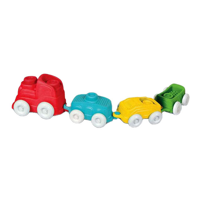 Clementoni Baby – Clemmy Sinneszug mit weichen Blöcken, 12 Stück.