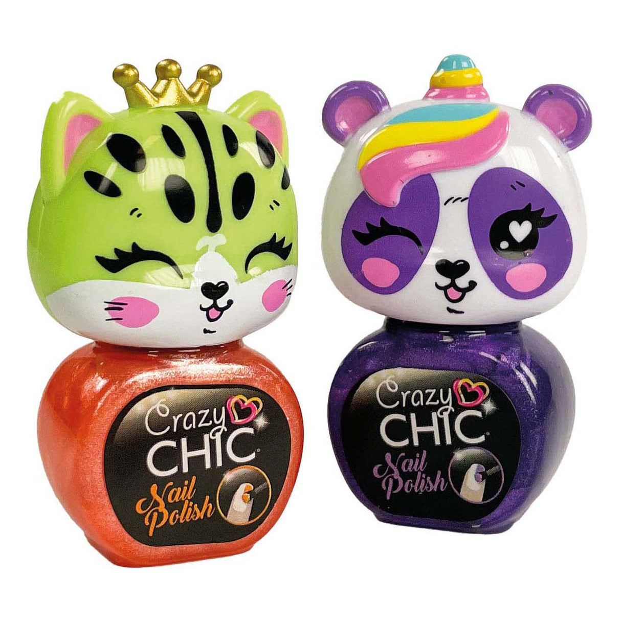 Clementoni Crazy Chic - Nagellack Tiere, 2 Stk.