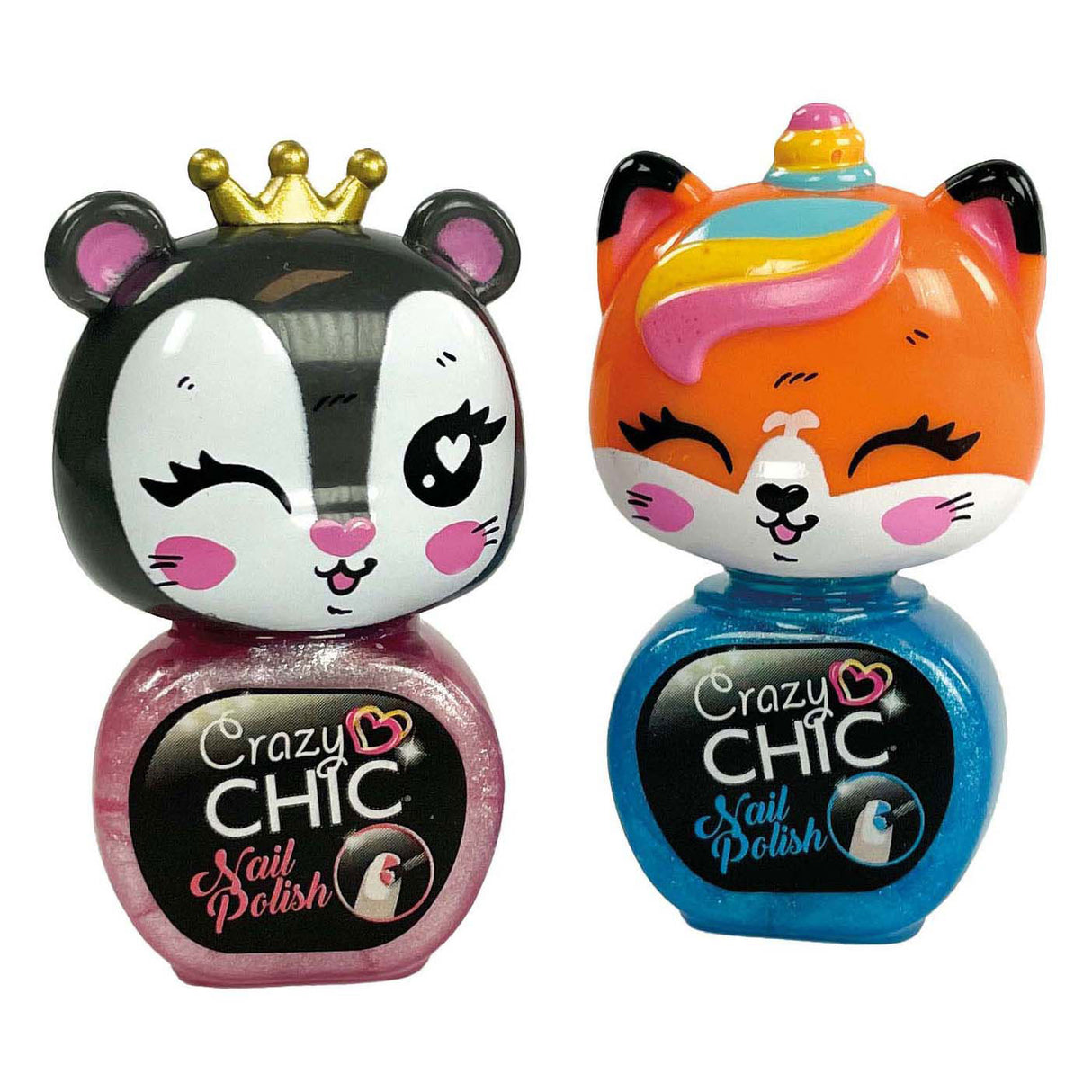 Clementoni Crazy Chic - Nagellack Tiere, 2 Stk.
