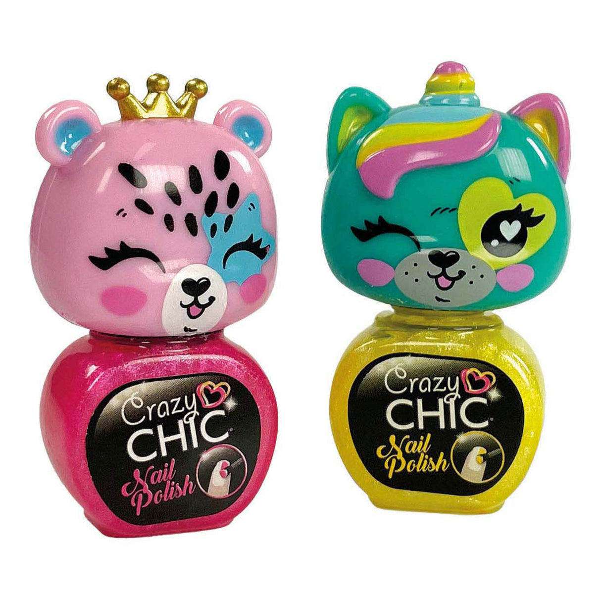 Clementoni Crazy Chic - Nagellack Tiere, 2 Stk.