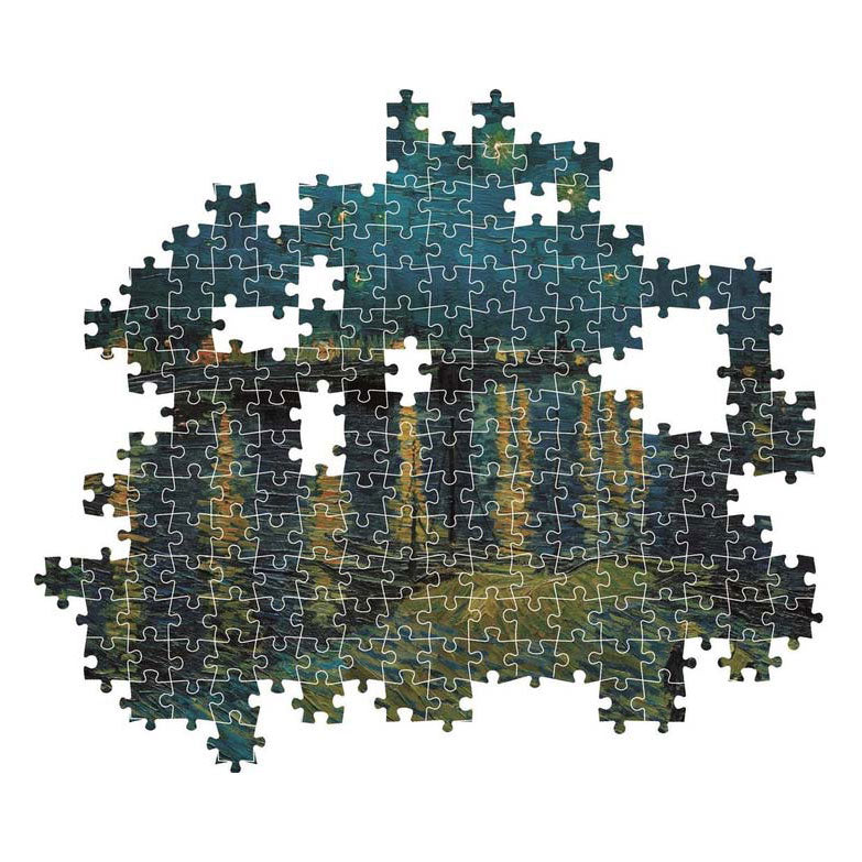 Clementoni Puzzle Kunstwerke Sternennacht über der Rhône, 1000 Teile.