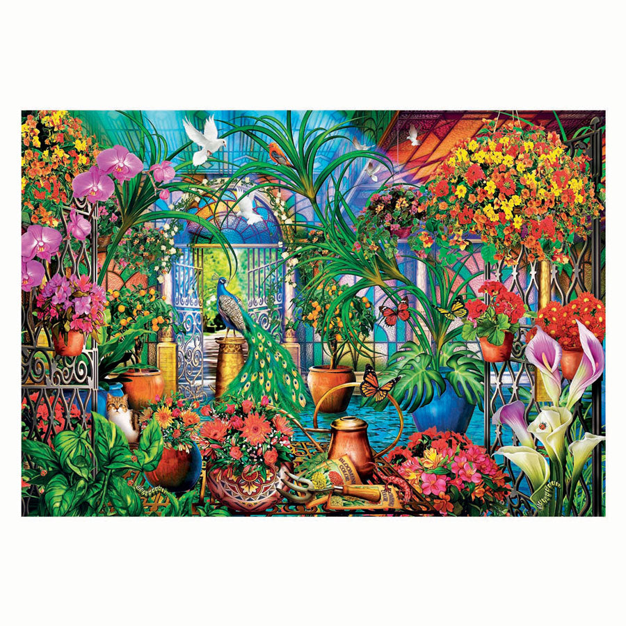 Clementoni Puzzle Kunstwerke Die Gewächshauswärter, 500 Teile.
