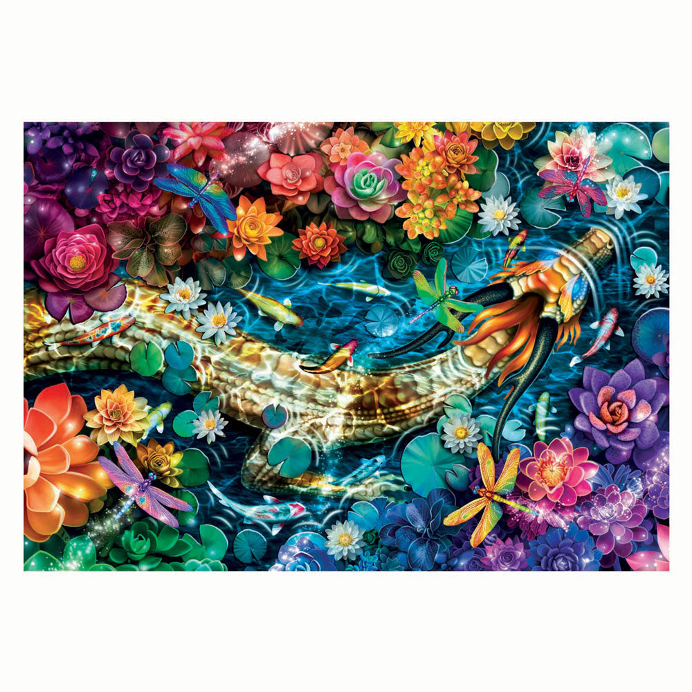 Clementoni Puzzle Kunstwerke Koi-Fluss, 1000 Teile.