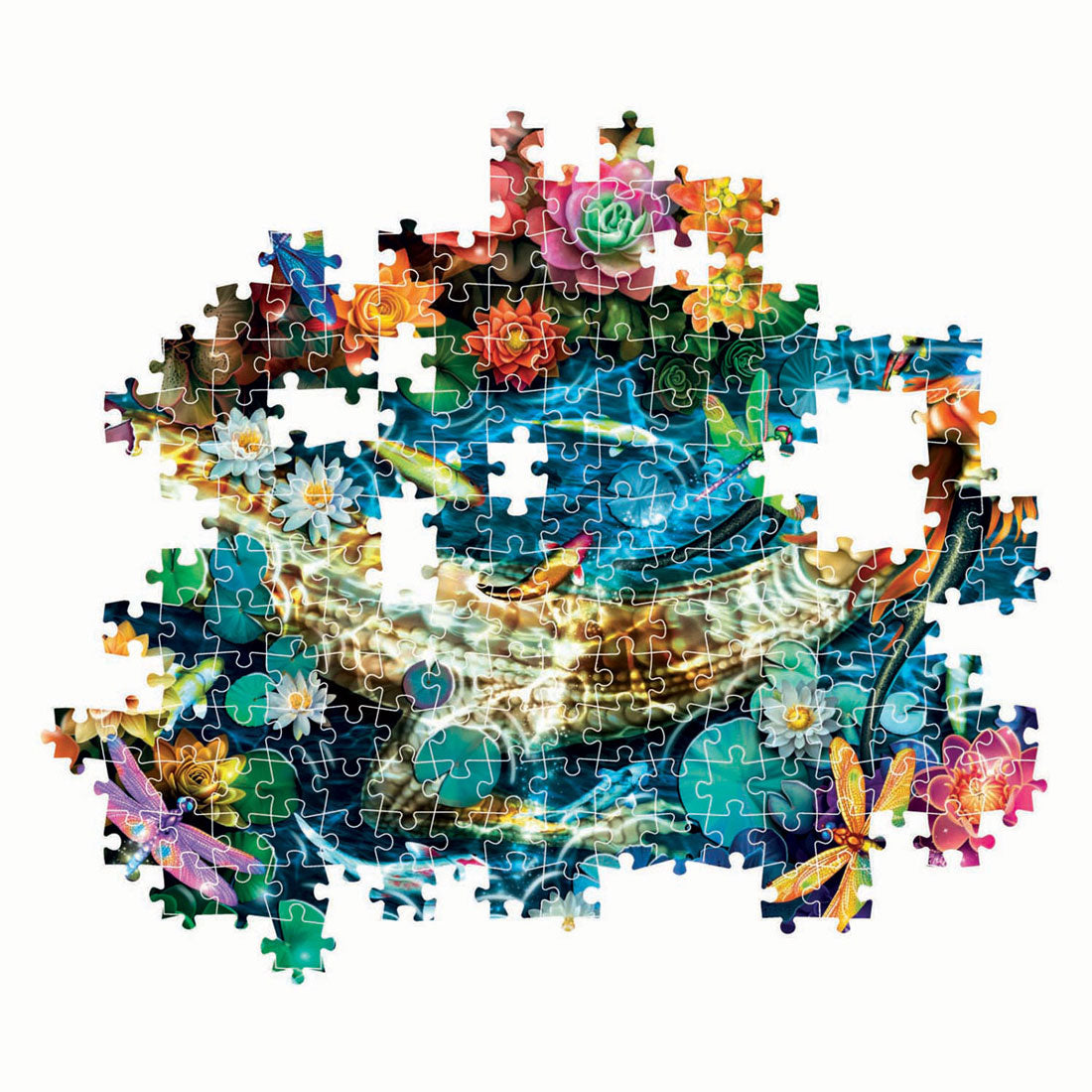 Clementoni Puzzle Kunstwerke Koi-Fluss, 1000 Teile.