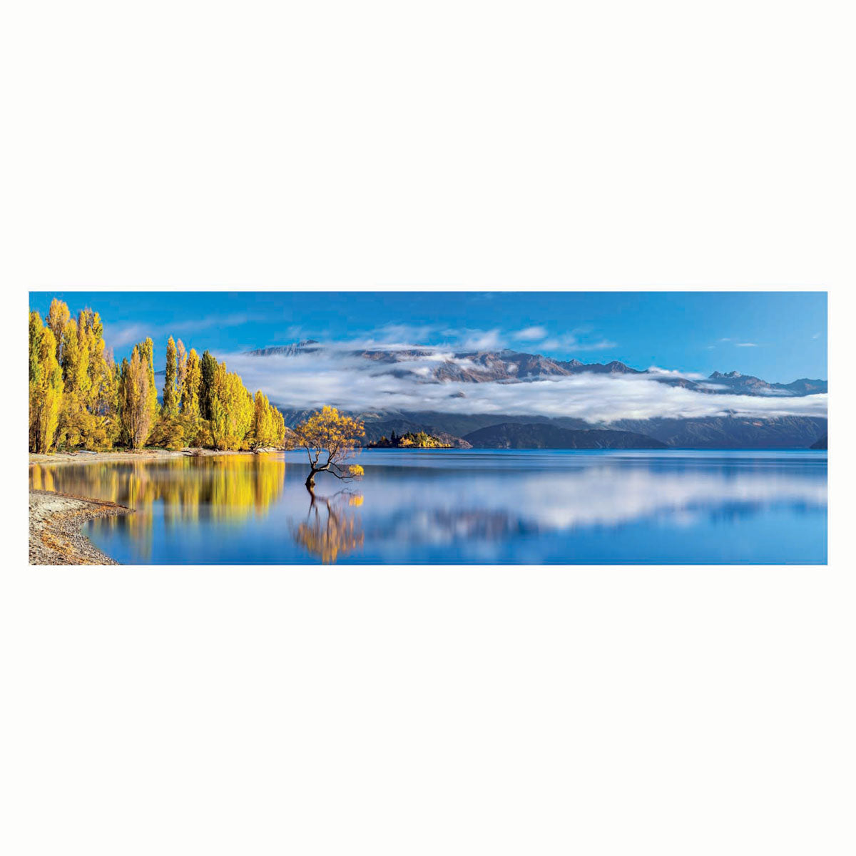 Clementoni Panorama-Puzzle Wanakas goldene Reflexionen, 1000 Teile.