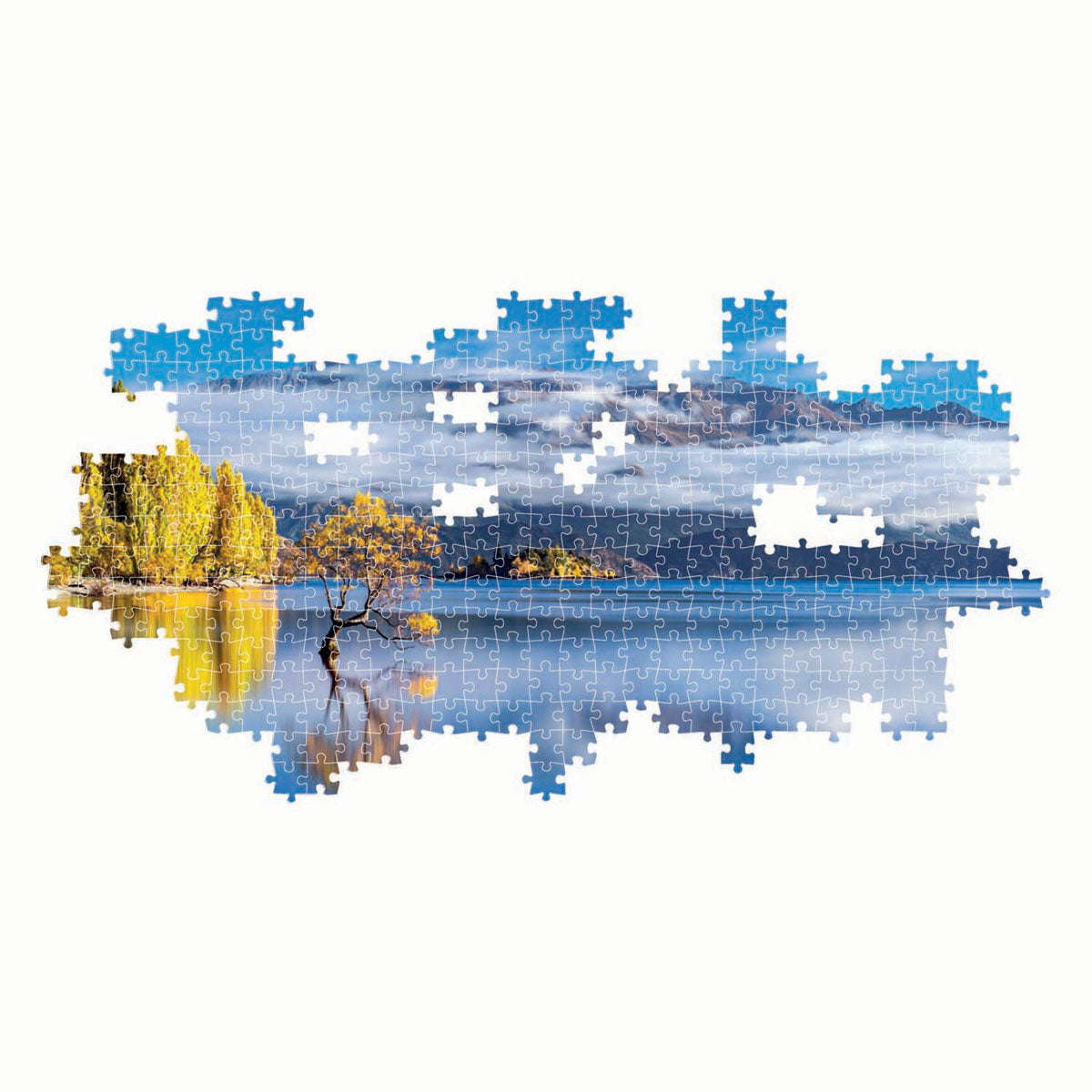 Clementoni Panorama-Puzzle Wanakas goldene Reflexionen, 1000 Teile.