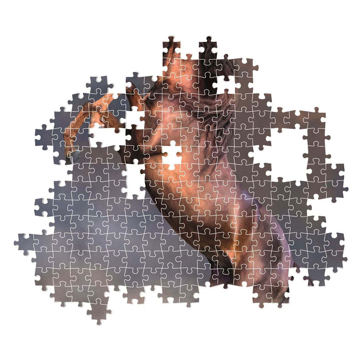 Clementoni Puzzle wilder roter Hengst, 500 Teile.