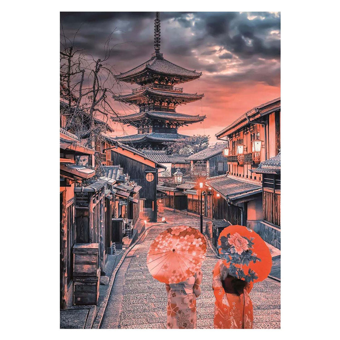 Clementoni – Puzzle – 500 Teile – Abend in Kyoto – Puzzle für Erwachsene – hochwertige Sammlung
