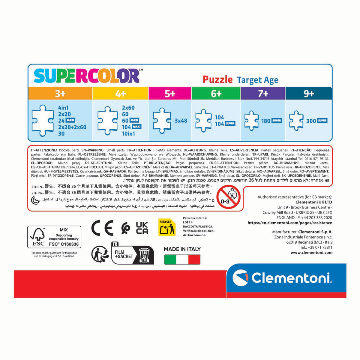 Clementoni - Puzzle - 30 Teile - Peppa Pig - Kinderpuzzle - ab 3 Jahren