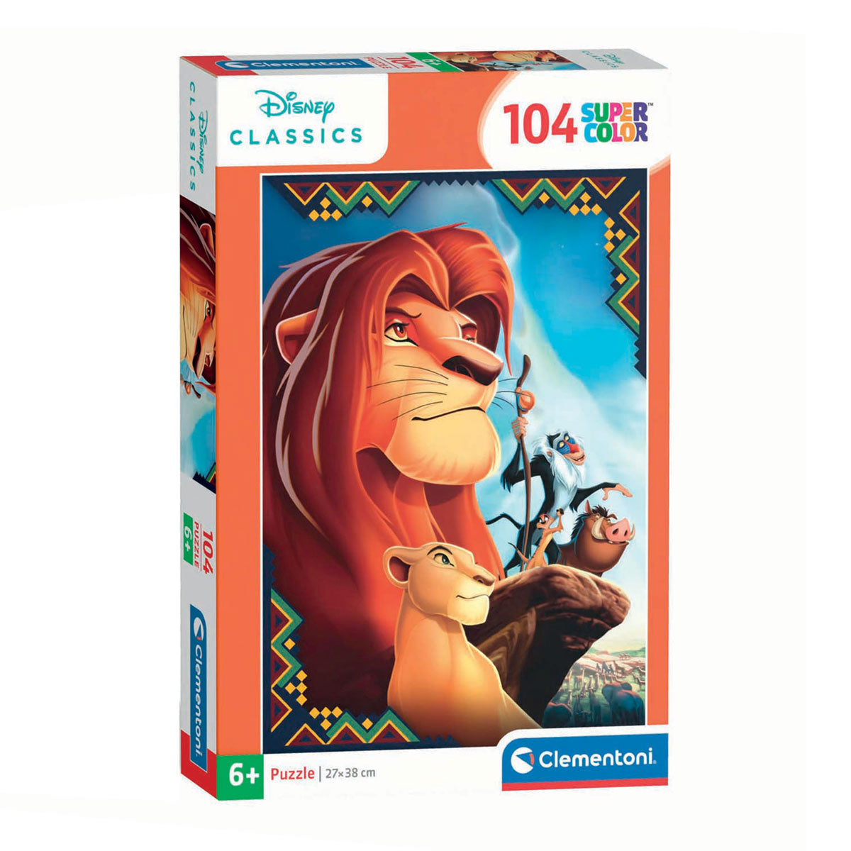 Clementoni - Puzzle - 104 Teile - Disney Lion King - Kinderpuzzle - ab 6 Jahren