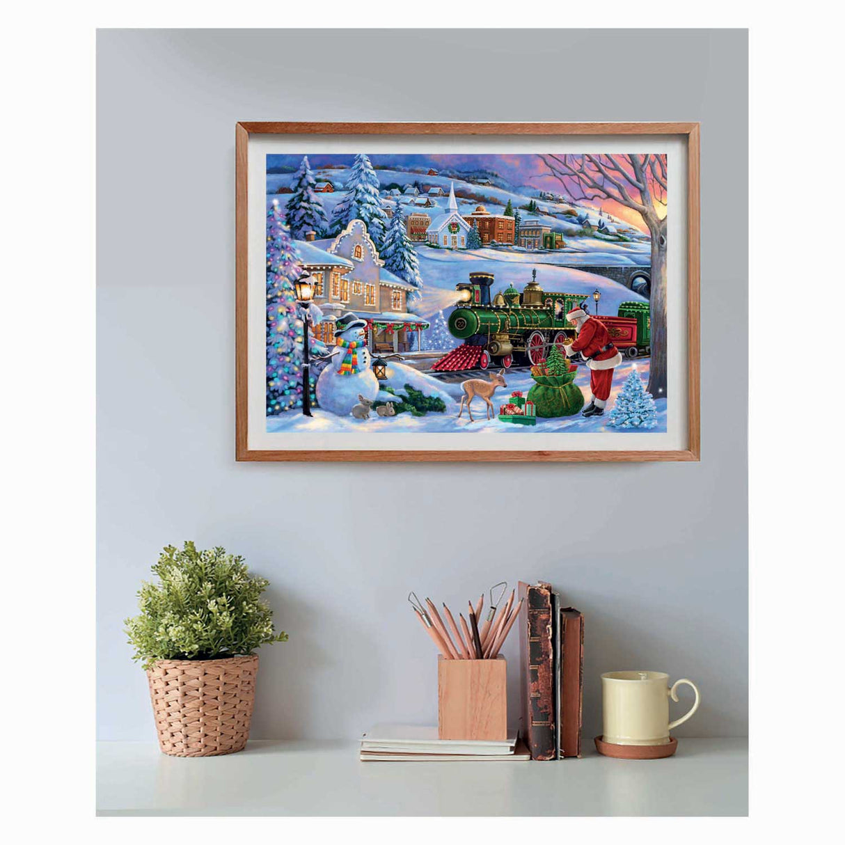 Clementoni Puzzle Weihnachtszug - 500 Teile.