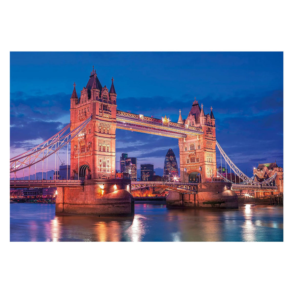 Clementoni Puzzle Tower Bridge bei Nacht – 1000 Teile.