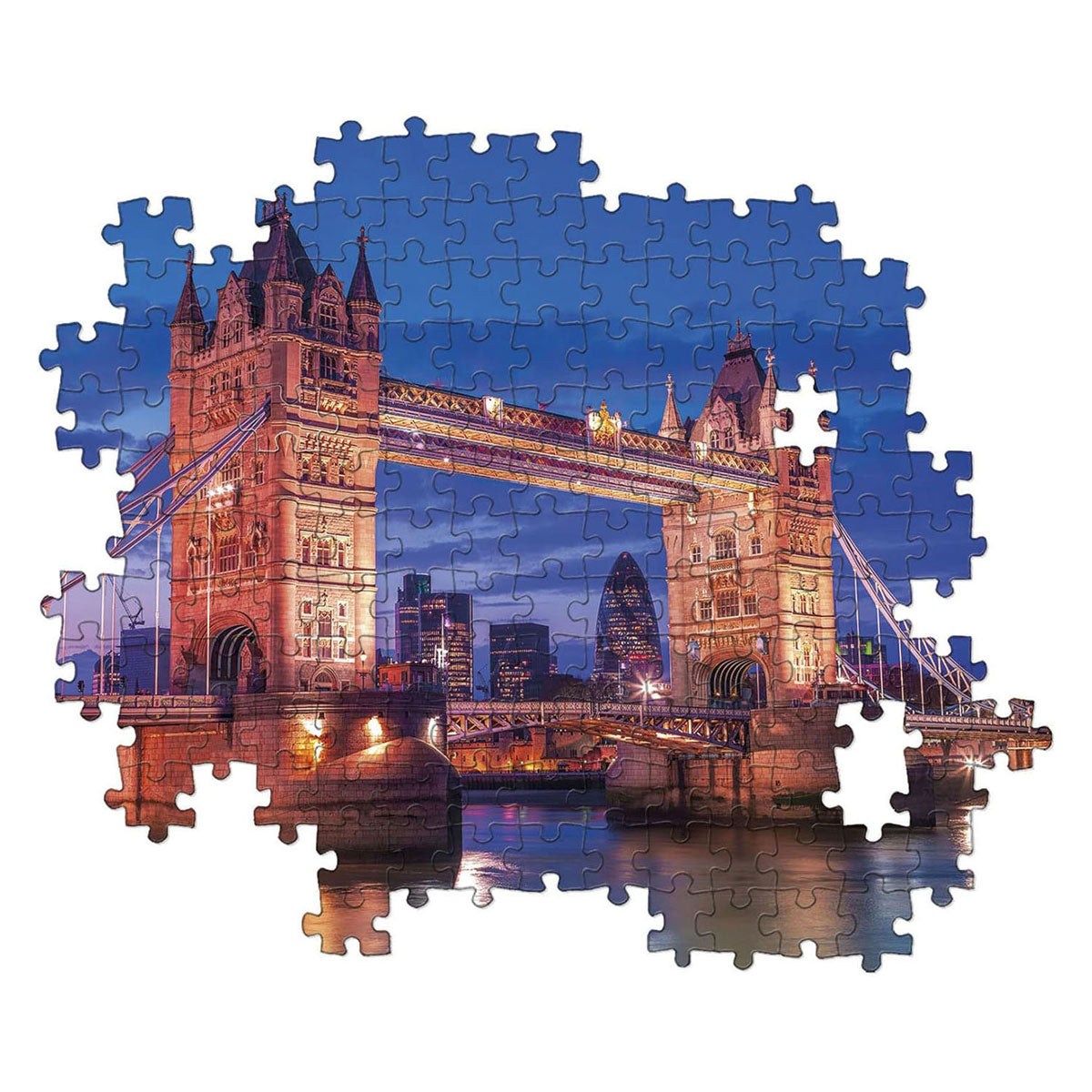 Clementoni Puzzle Tower Bridge bei Nacht – 1000 Teile.