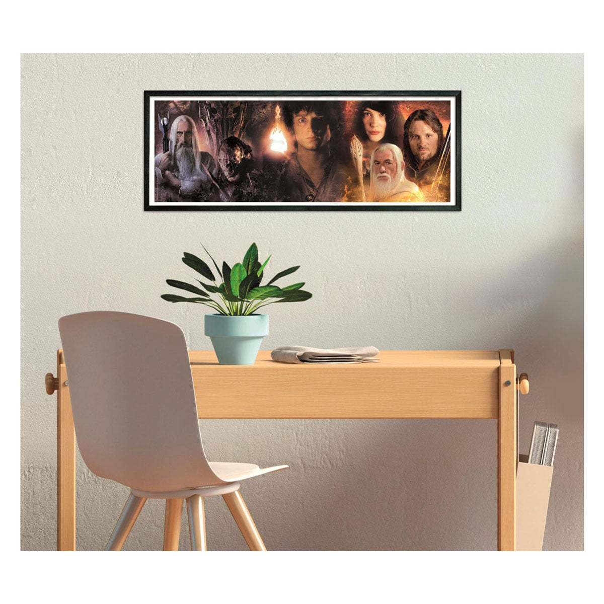 Clementoni-Puzzle „Der Herr der Ringe“-Panorama – 1000 Teile.