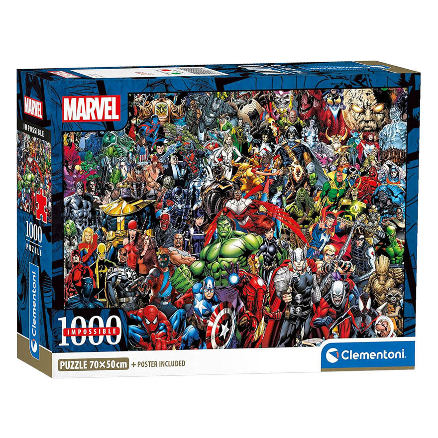 Clementoni Unmögliches Puzzle Marvel - 1000 Teile.