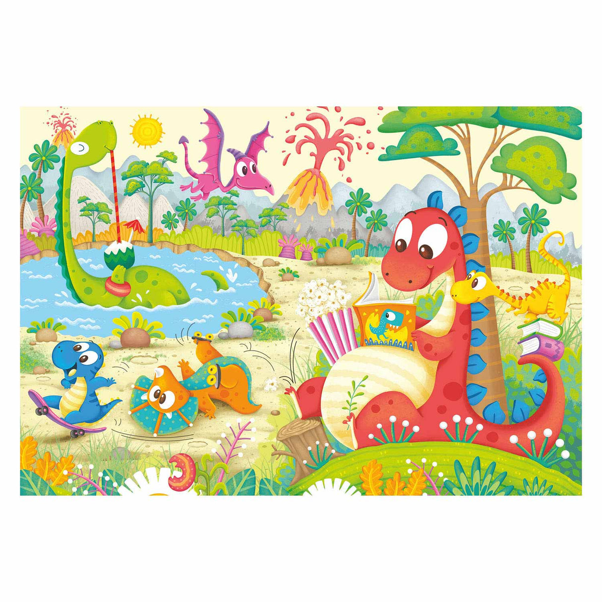 Ravensburger Puzzle Lieblings-Dinosaurier – zwei Puzzles – 12 Teile – Kinderpuzzle