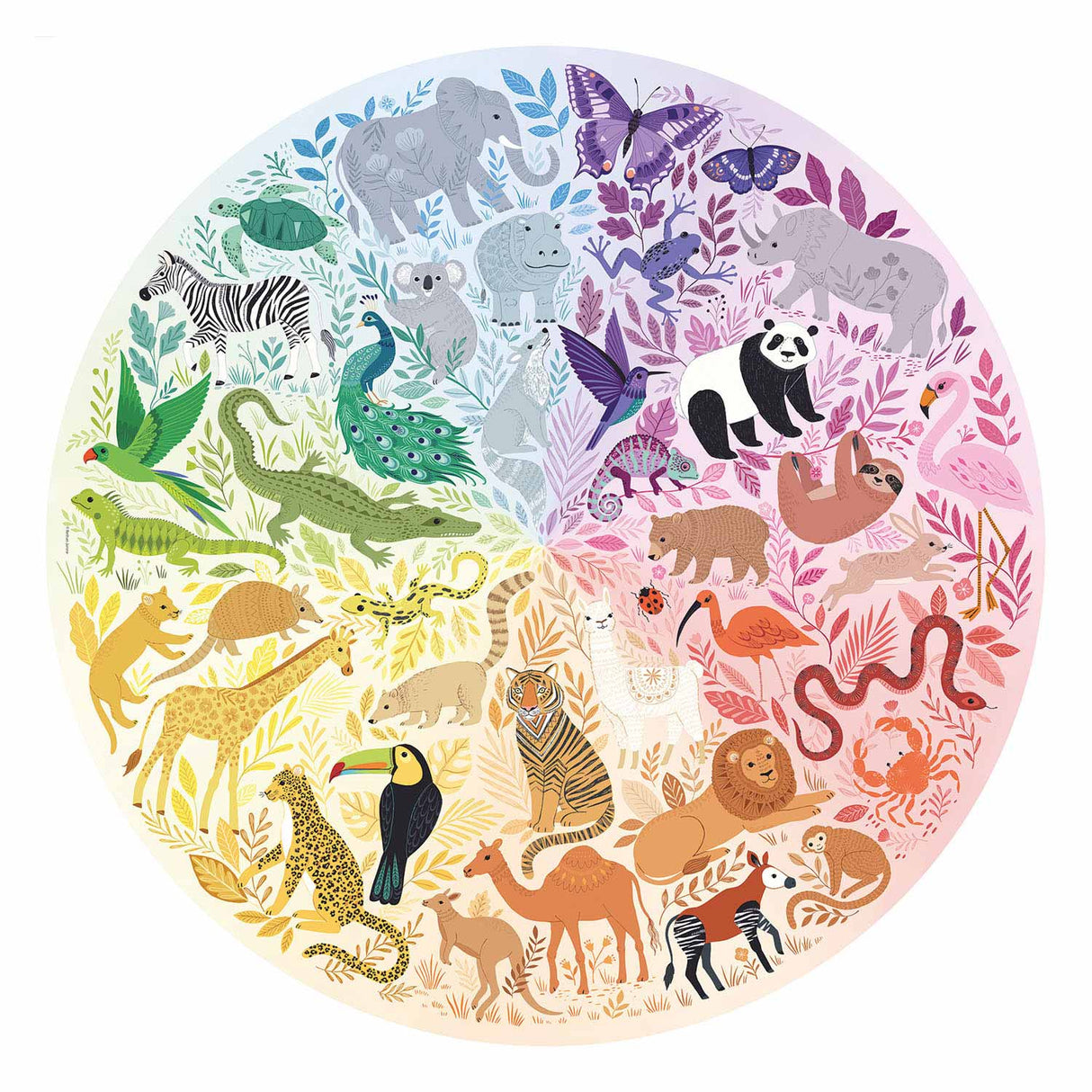 Ravensburger -Farbkreis Rätsel - Tiere, 500st.