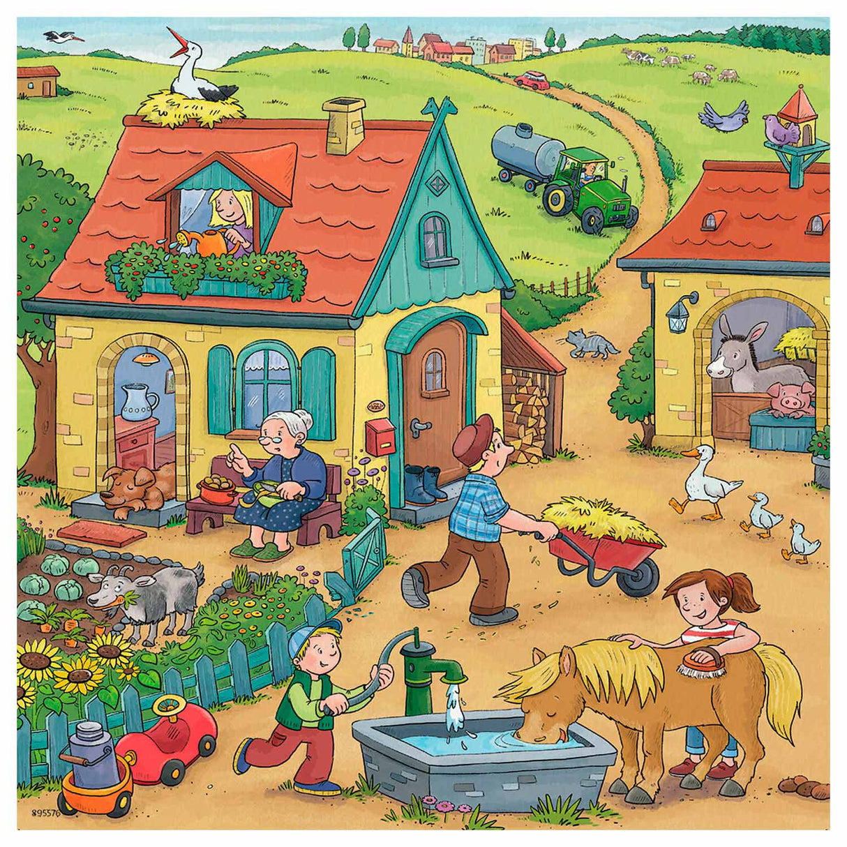 Ravensburger Puzzle Bauernhof - 3x49 Teile - Kinderpuzzle