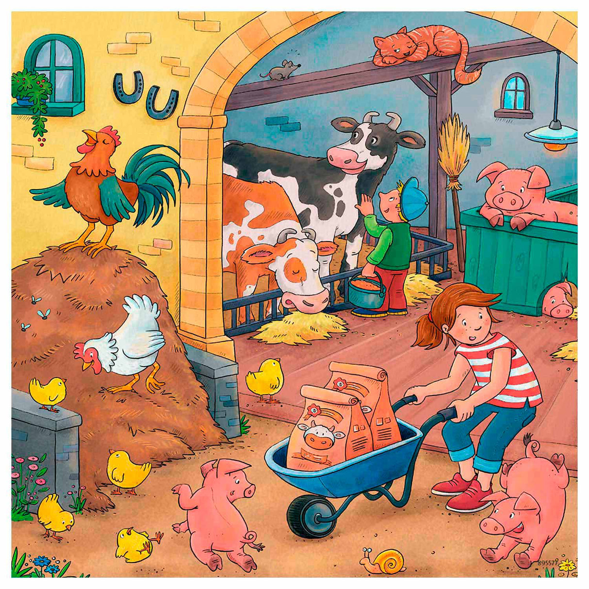 Ravensburger Puzzle Bauernhof - 3x49 Teile - Kinderpuzzle