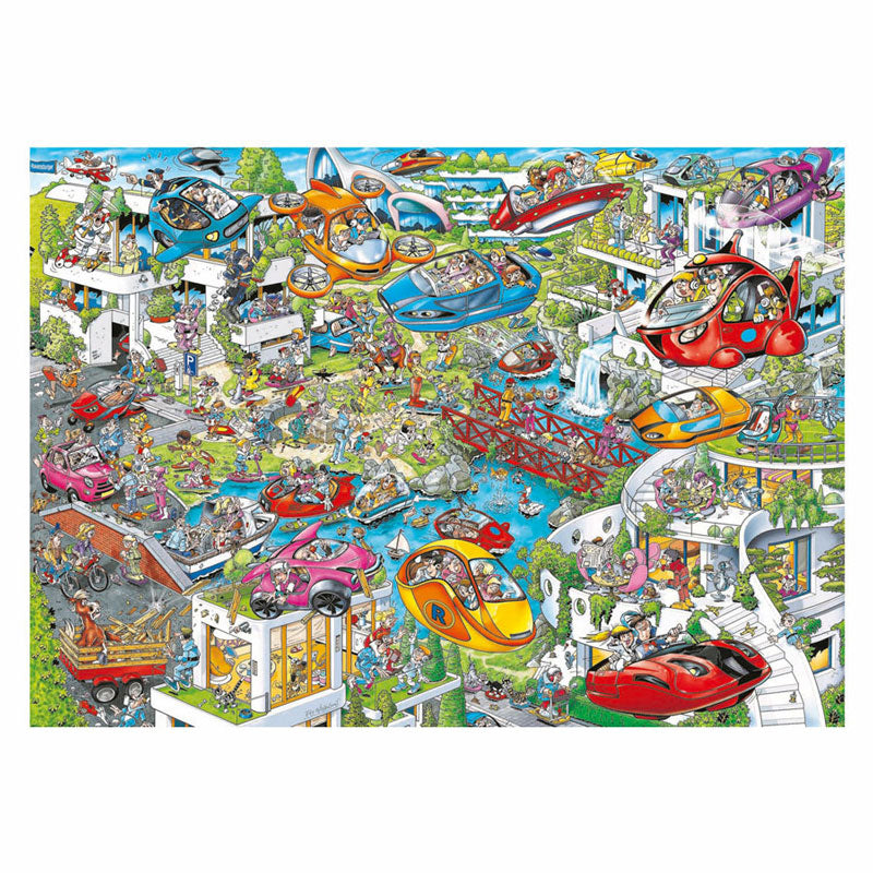 Ravensburger Ray's Comic-Serie: Time Travel 4 – Future Time – Cartoon-Puzzle – 1000 Teile