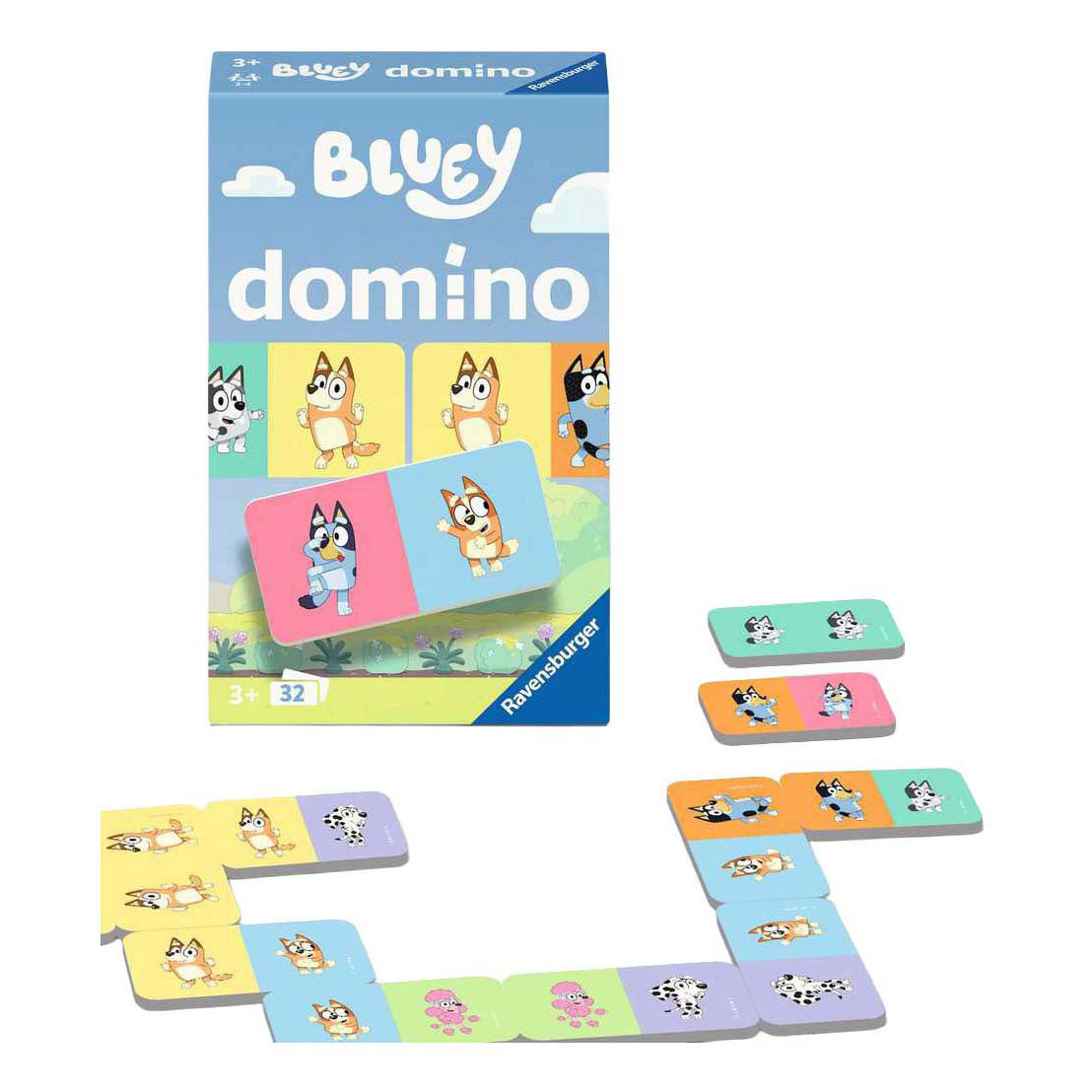 Ravensburger Spiel Bluey Domino Pocket | 2 Stk