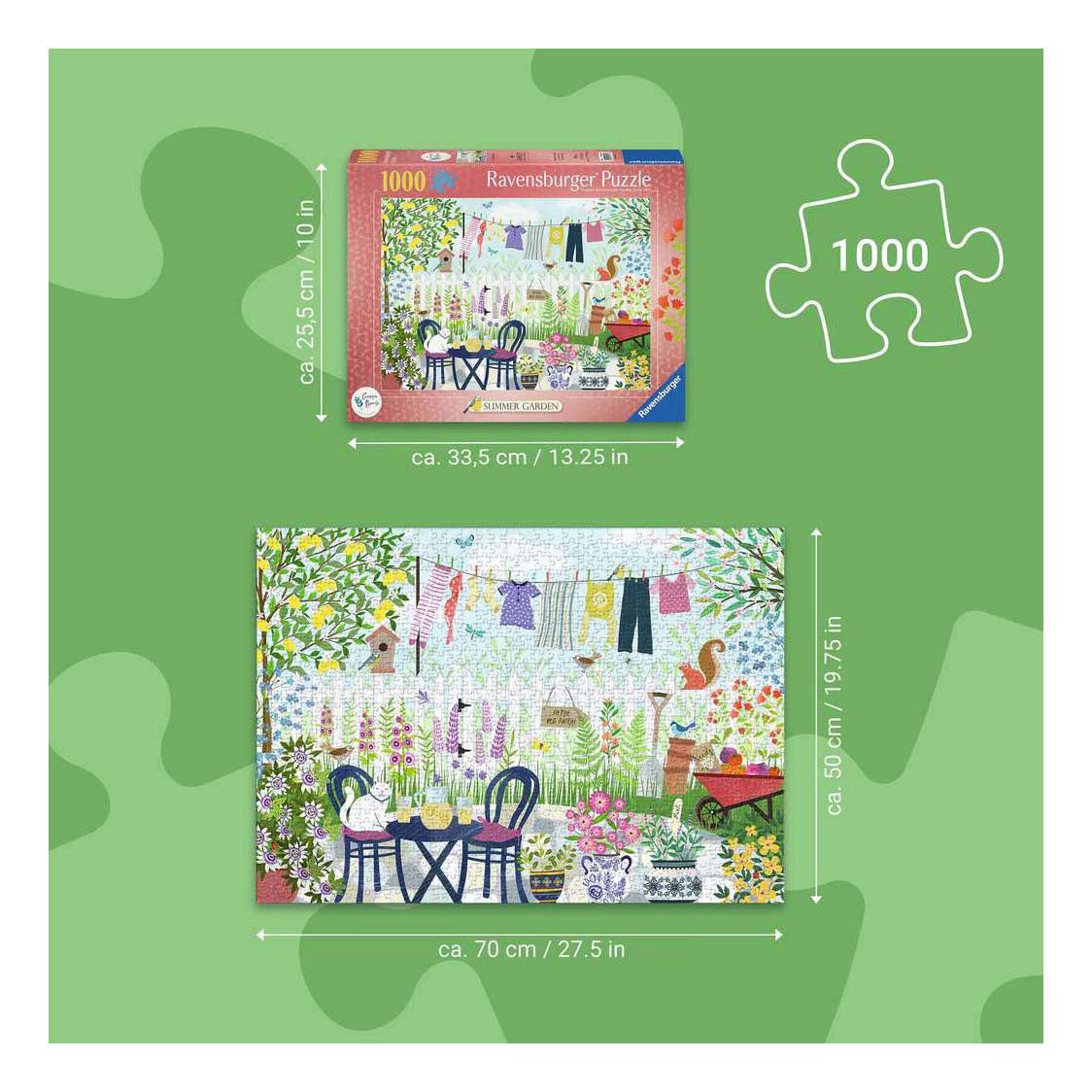 Ravensburger – zomertuin – legpuzzel – 1000 stukjes