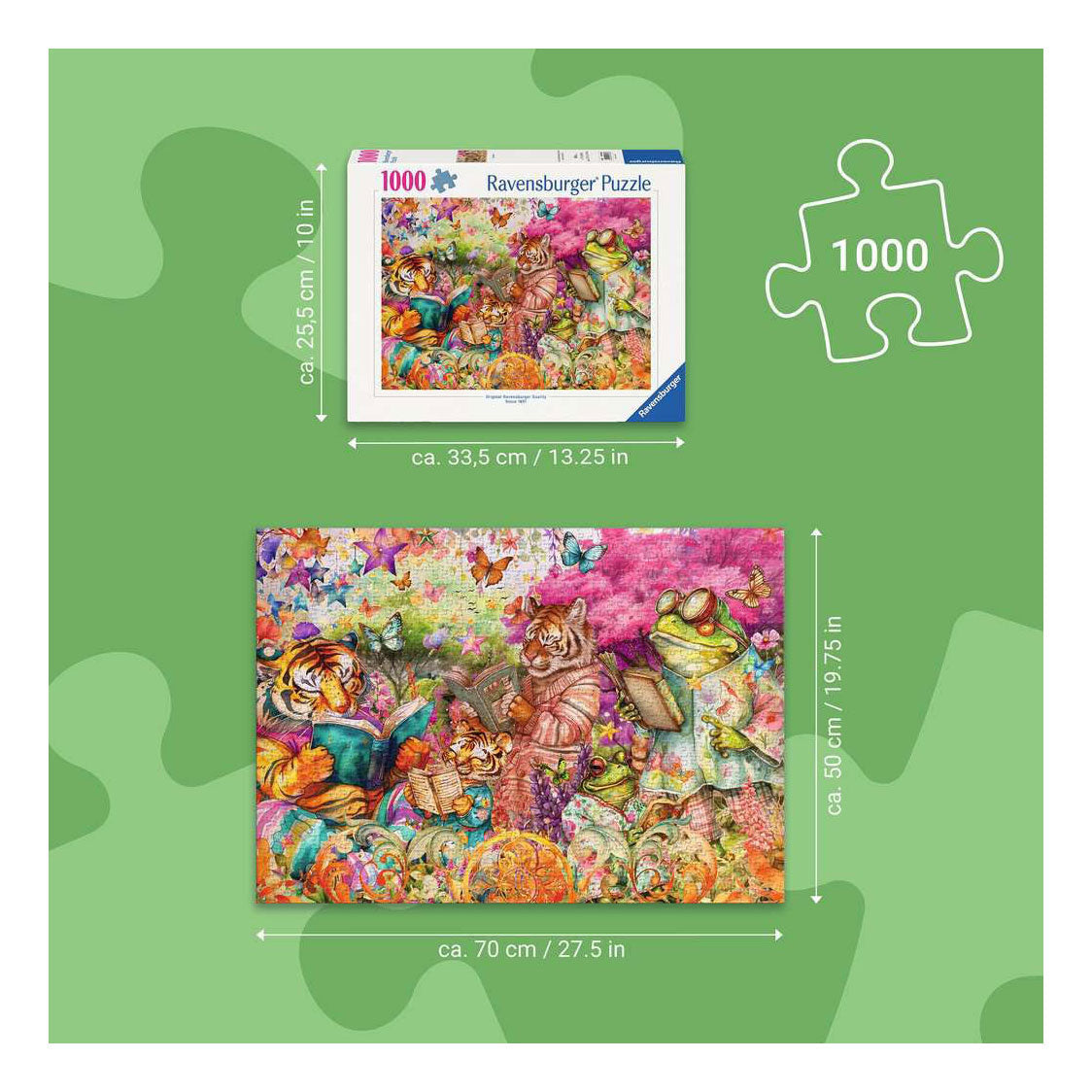 Ravensburger puzzel boekenclub 1000 stukjes