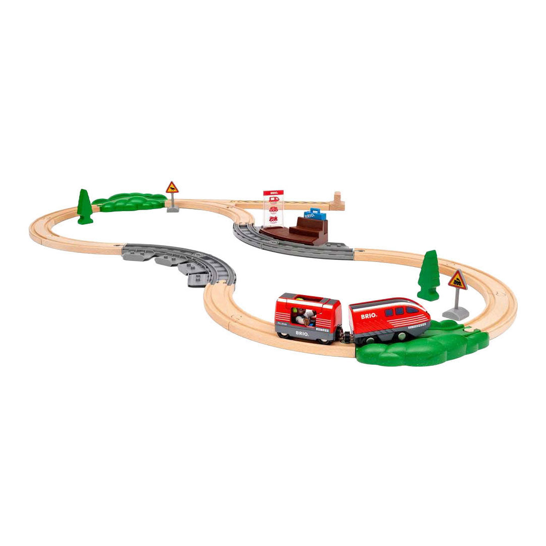 Brio Rückzugseisenbahn-Set – Holzeisenbahn für Kinder ab 3 Jahren