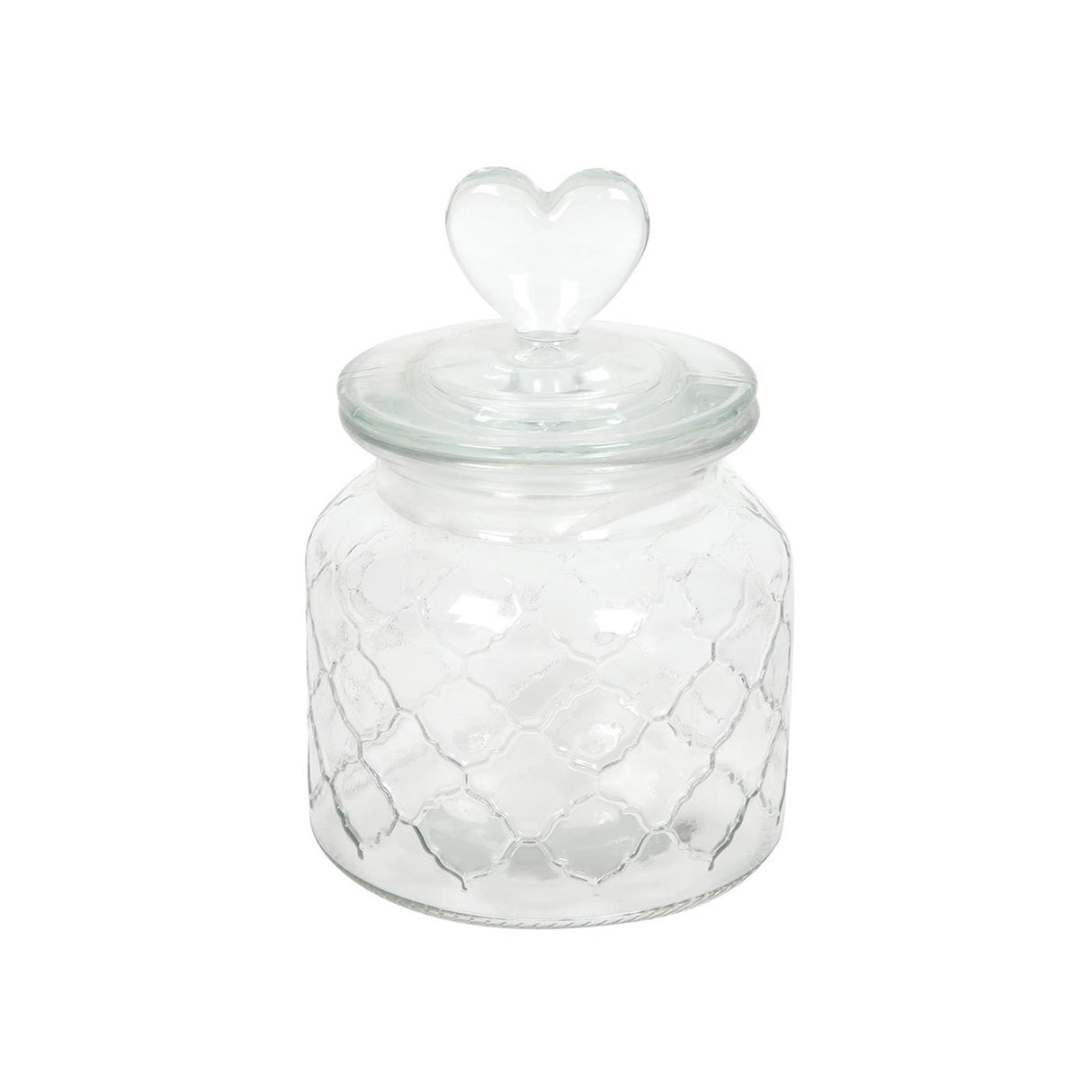 Vorratsdose Herzglas ø10,5xh20cm