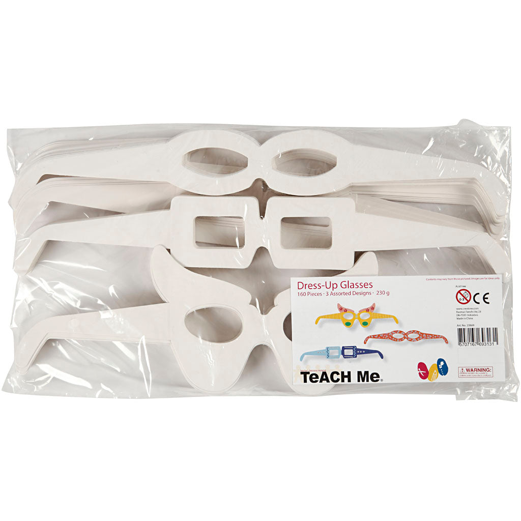 Creativ Firmengläser, H: 4,5-10 cm, L: 32 cm, weiß, 160 Stück 1 Box
