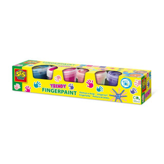 Ses Creative Ses Fingerfarbe Trendfarben, 4x110ml