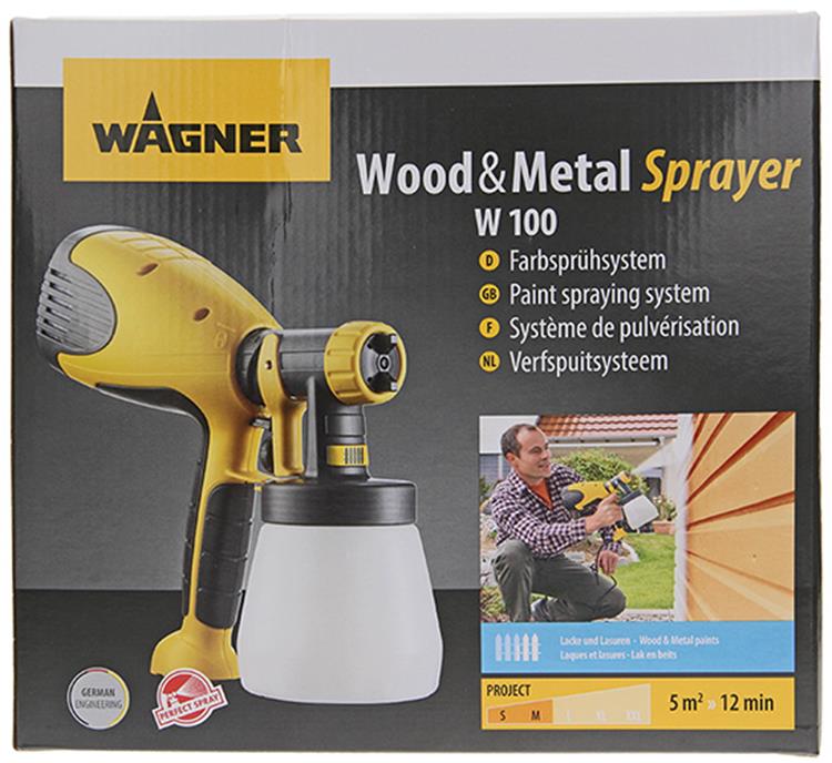 Wagner wood metal sprayer w100 verfspuit