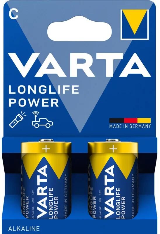 Varta Batterie Longlife Power – High Energy Power Baby Longlife 2er Blister c
