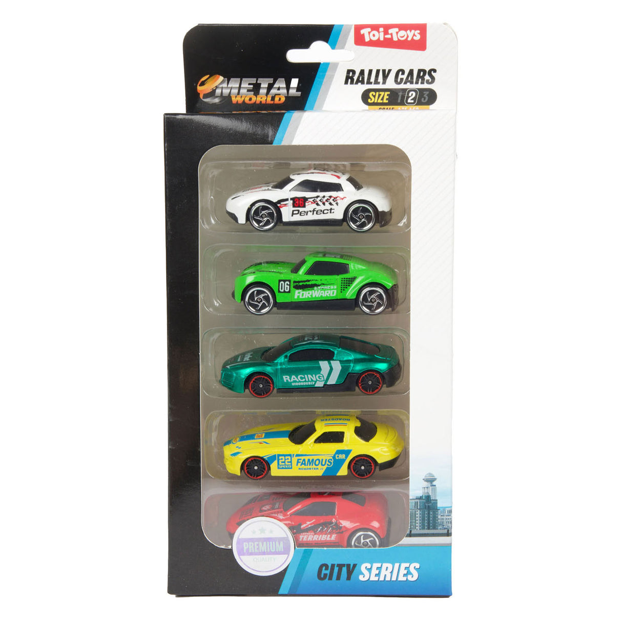 Toi-toys Toi Toys Rallye-Autos 5er-Set aus Metall