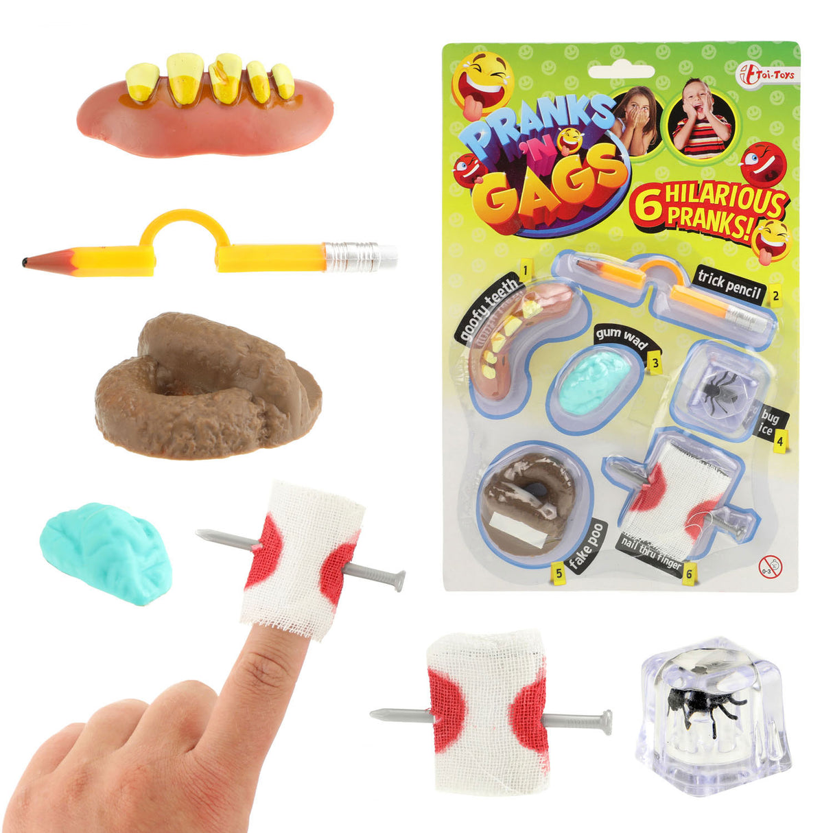 Toi-toys Toi Toys Streichspielzeug 6 Stück auf Karte