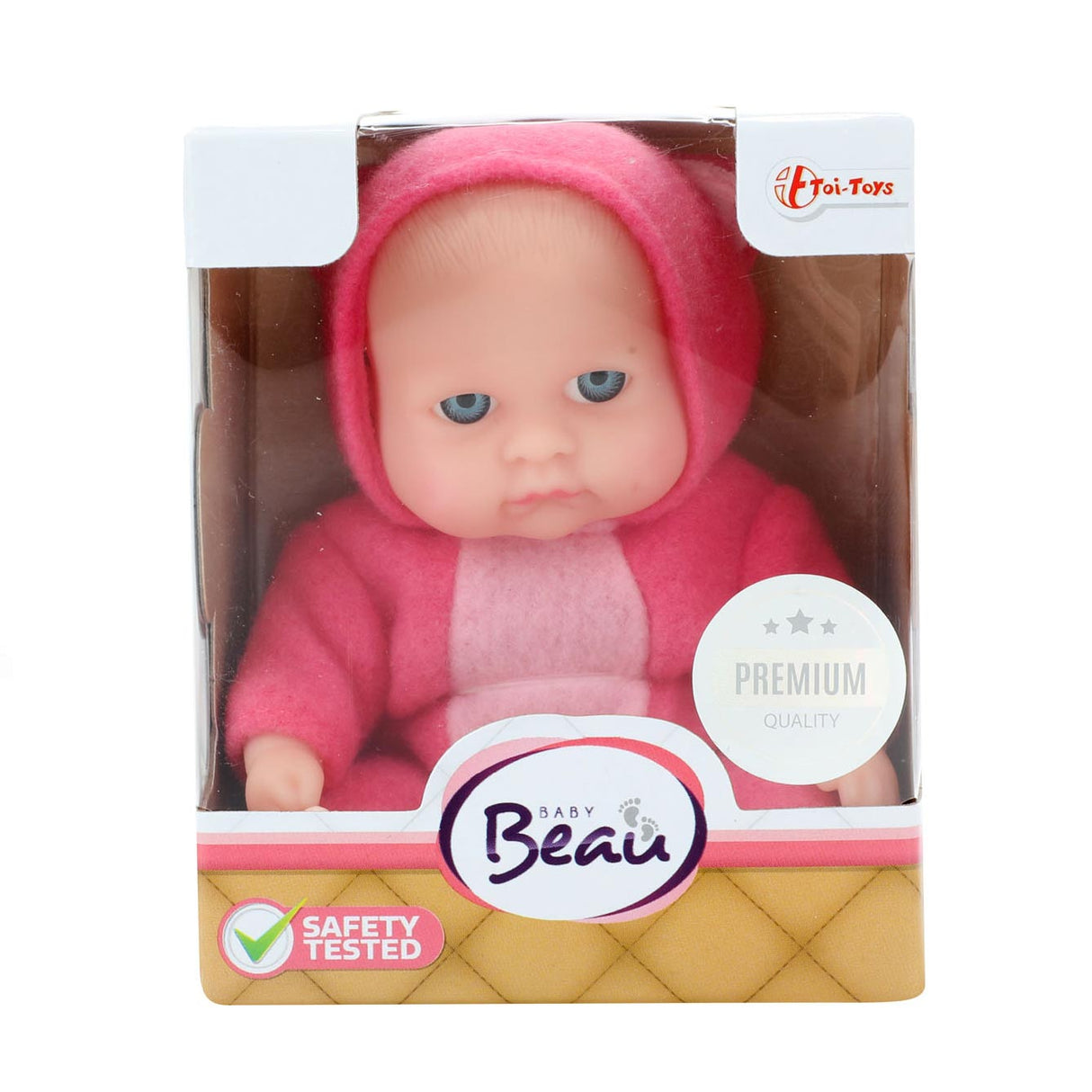 Toi-toys Babypuppe mit Kleidungsset 14 cm hellrosa