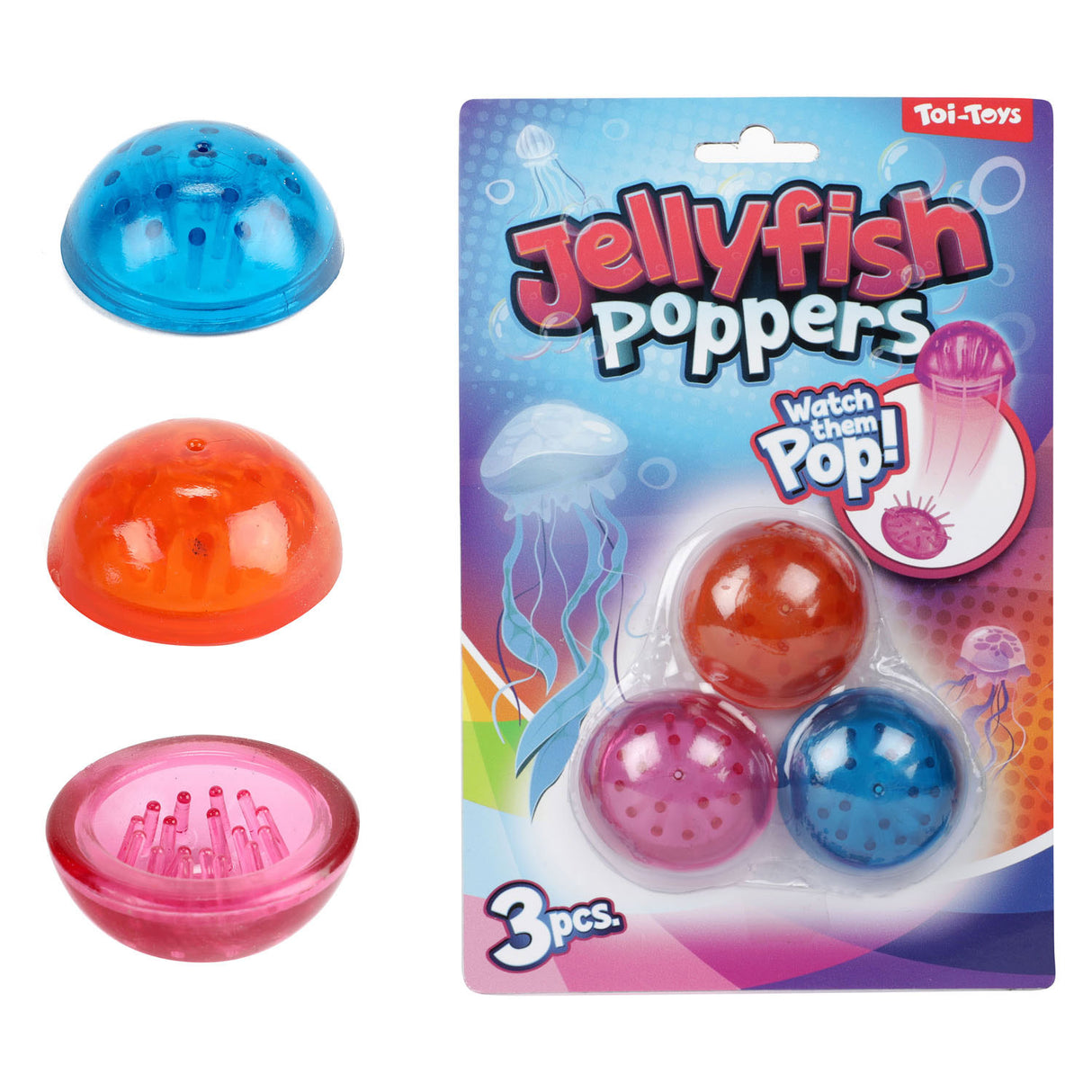 Toi-toys Plopper Qualle, 3 Stk.