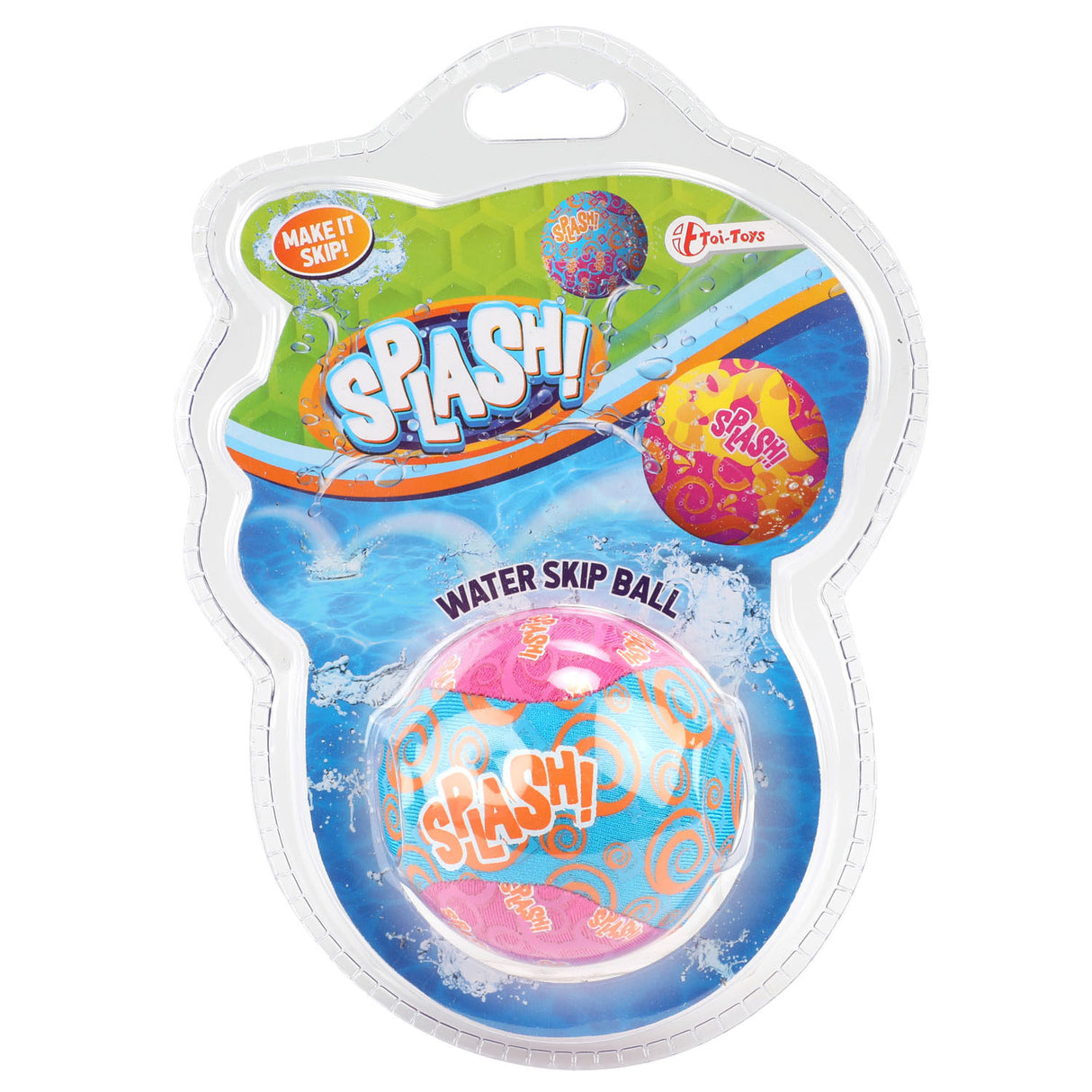 Toi-toys Wasserhüpfball Spritzwasser Polyester rosa blau