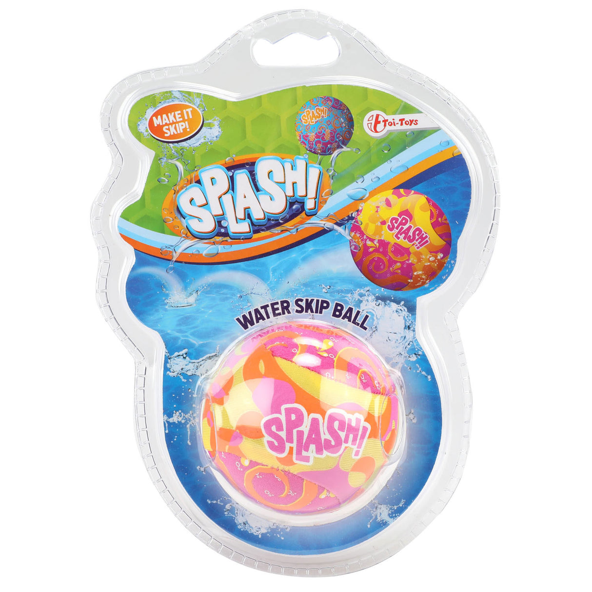 Toi-toys Wasserhüpfball Spritzwasser Polyester rosa blau
