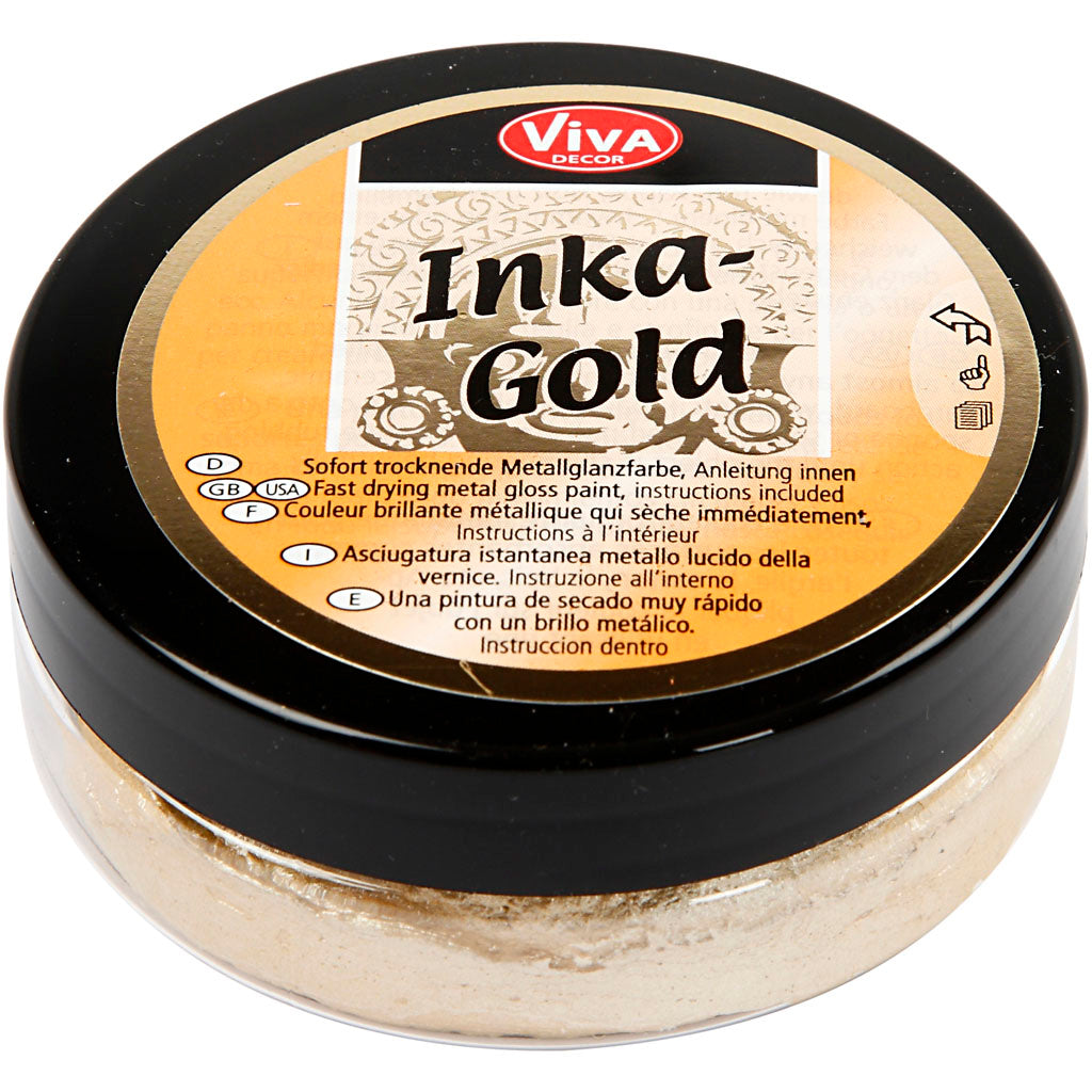 Kreativfirma Inka -gold Glosswax - Gold, 50 ml