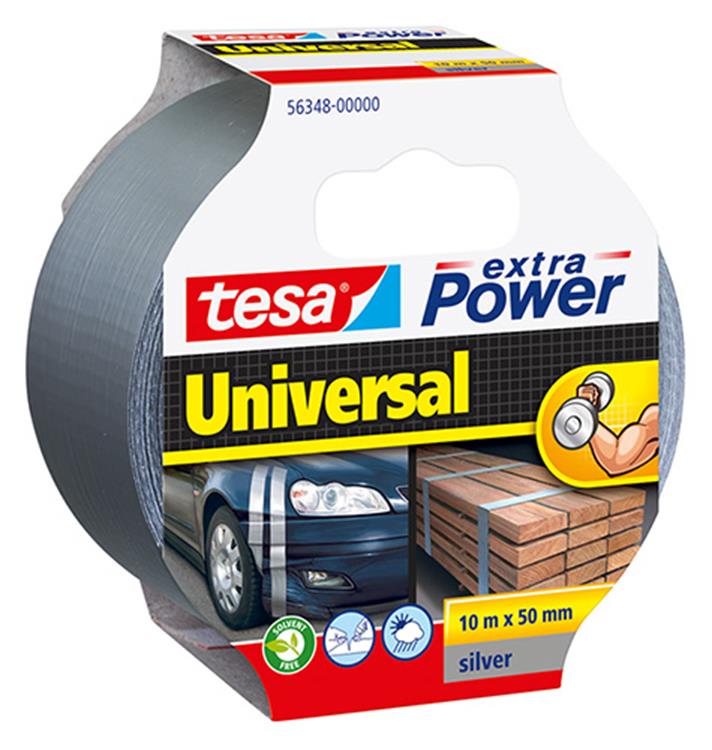 Tesa universal 56348-00005-05 textieltape extra power wit (l x b) 10 m x 50 mm 1 stuk(s)