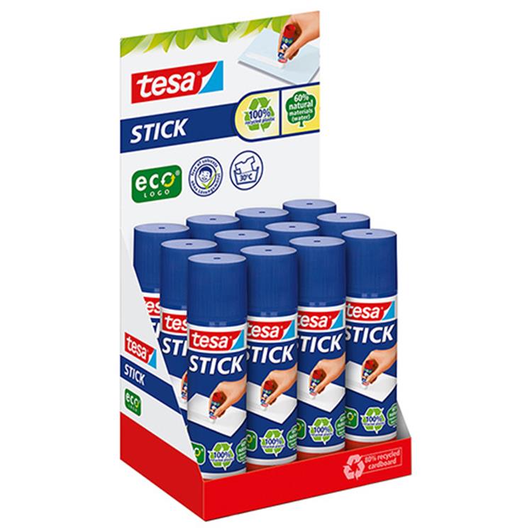 Tesa 1059248 – Klebestift Öko 20g-Schale | 6 Stück