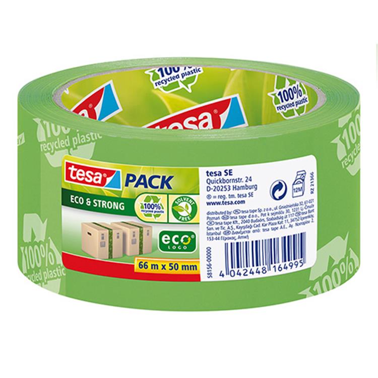 Tesa eco strong 58156-00000-00 Packbandpaket grün (L x B) 66 m x 50 mm 1 Stück