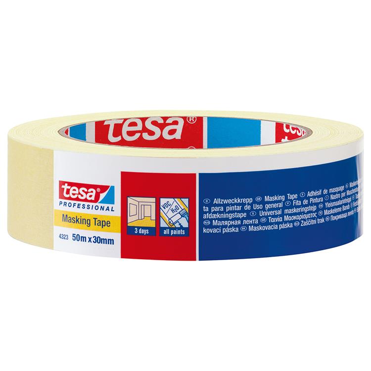Tesa professional 1009782 - 4323 masking tape 50m x 30mm | 10 stuks