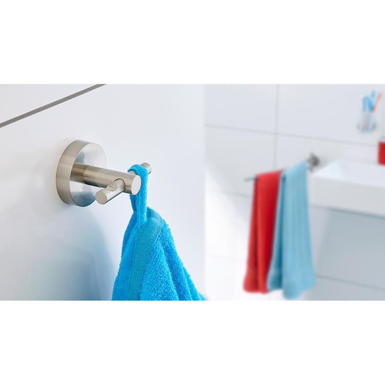 Tesa haak moon waterdicht roestvrijstalen look badkamer keuken zonder boren – 53x65x50mm