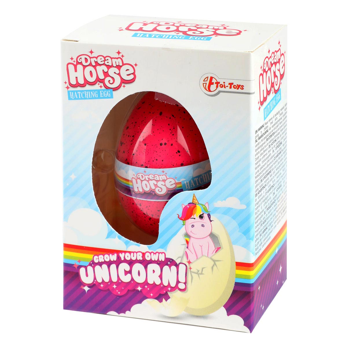 Toi-toys Wachstumsei Einhorn Traumpferd Junior 5,2 cm rosa