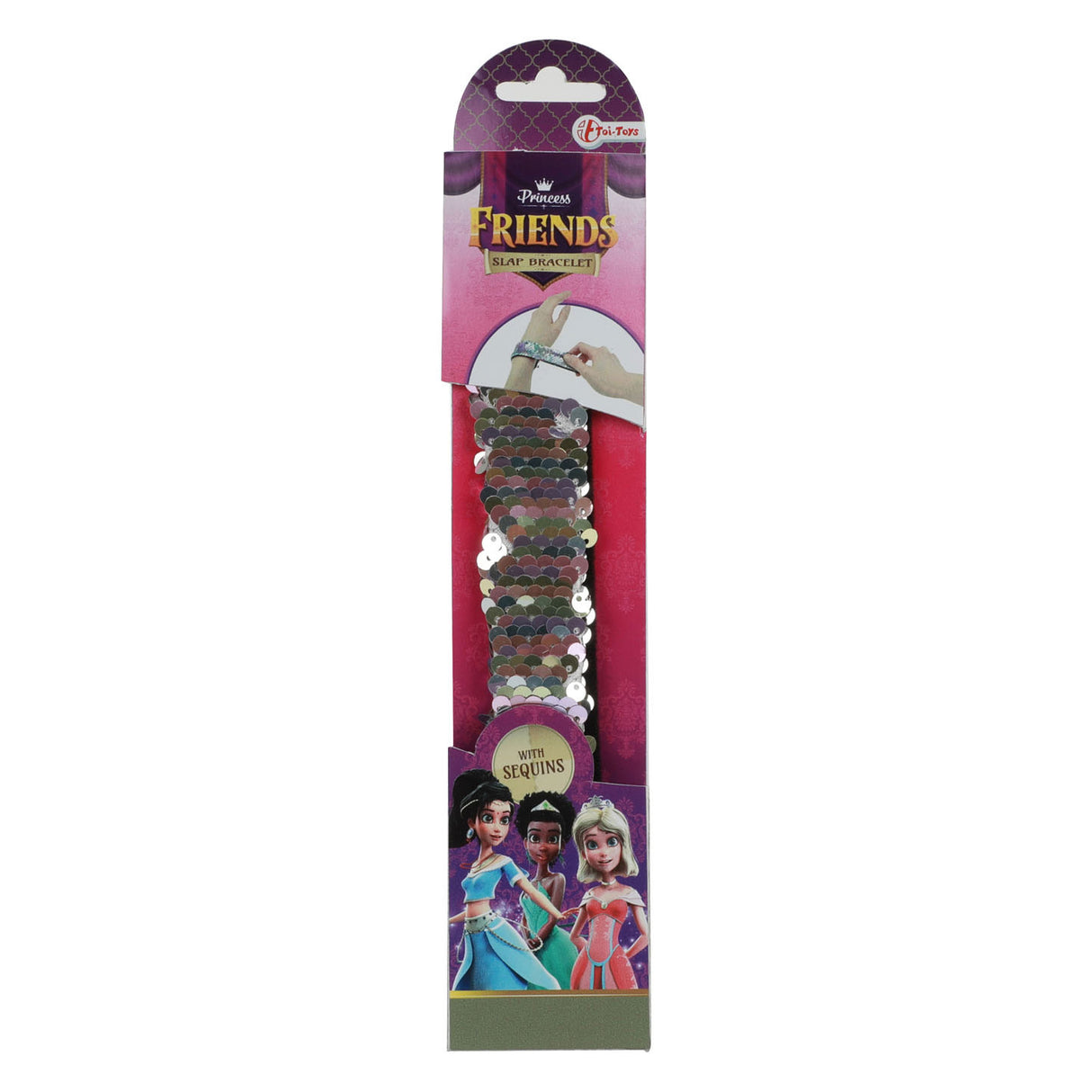 Toi-toys Toi Toys Slap-Armband mit Pailletten