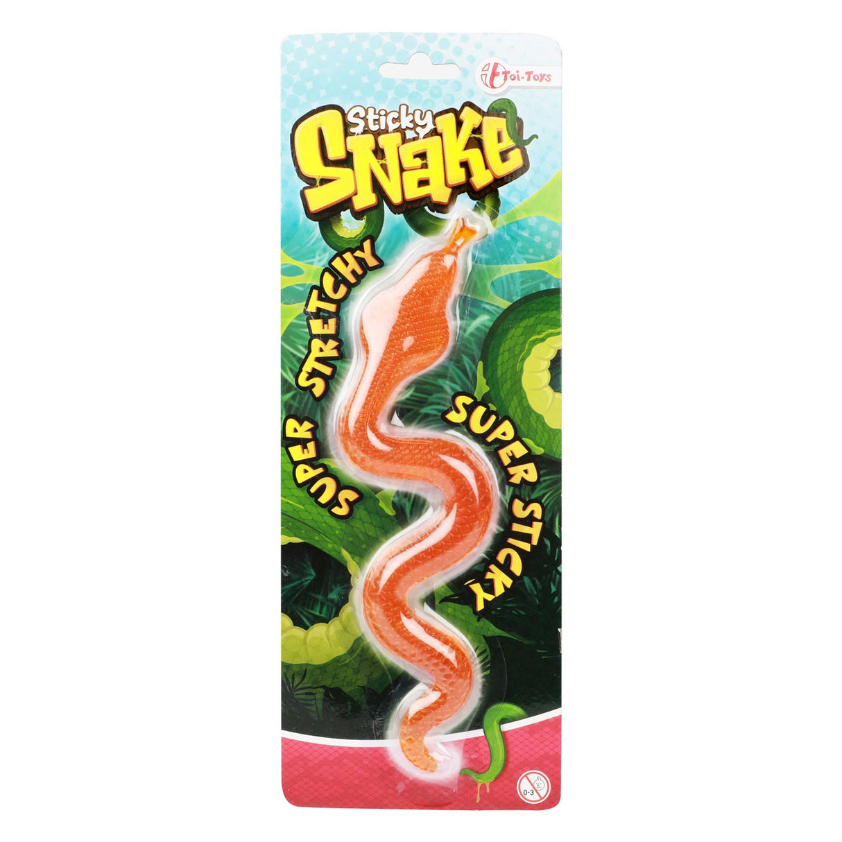 Toi-toys klebrige Kobra-Schlange, super dehnbar