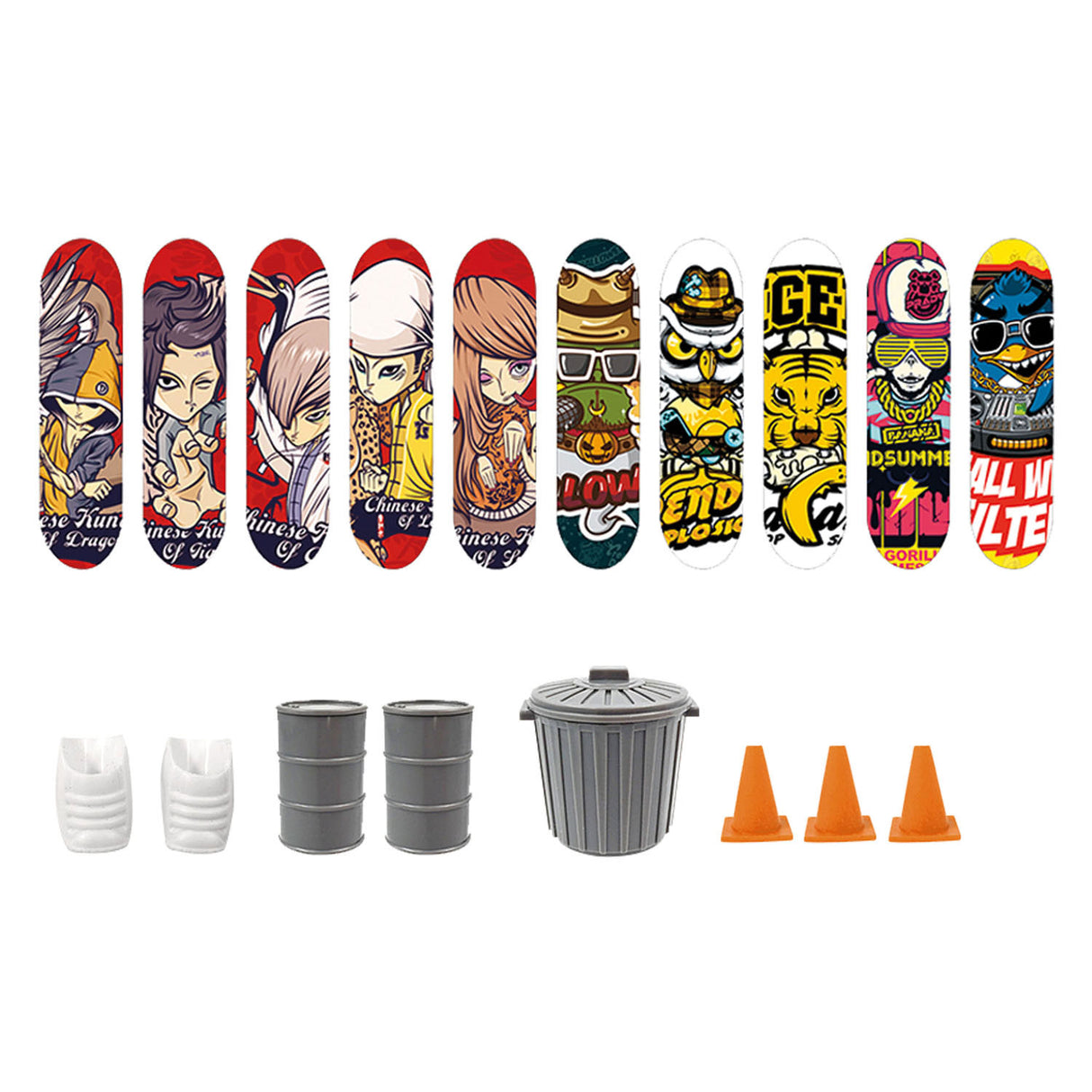 Toi-toys Skate-Finger-Skateboard mit Zubehör