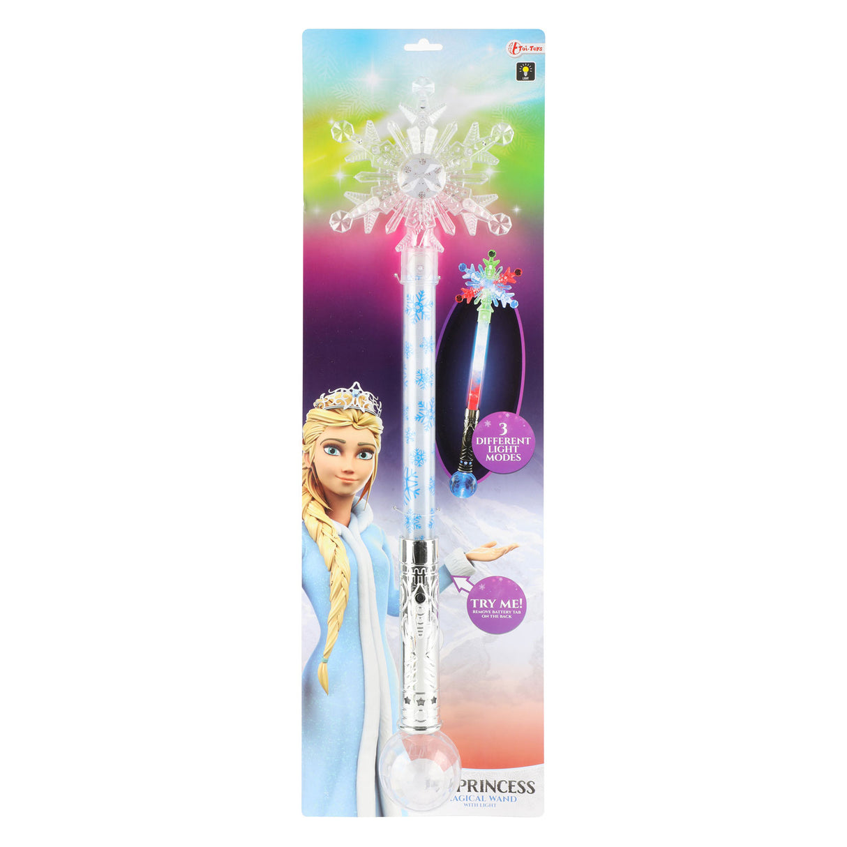 Toi-Toys Ice Princess Magic Zauberstab Schneeflocken mit Licht